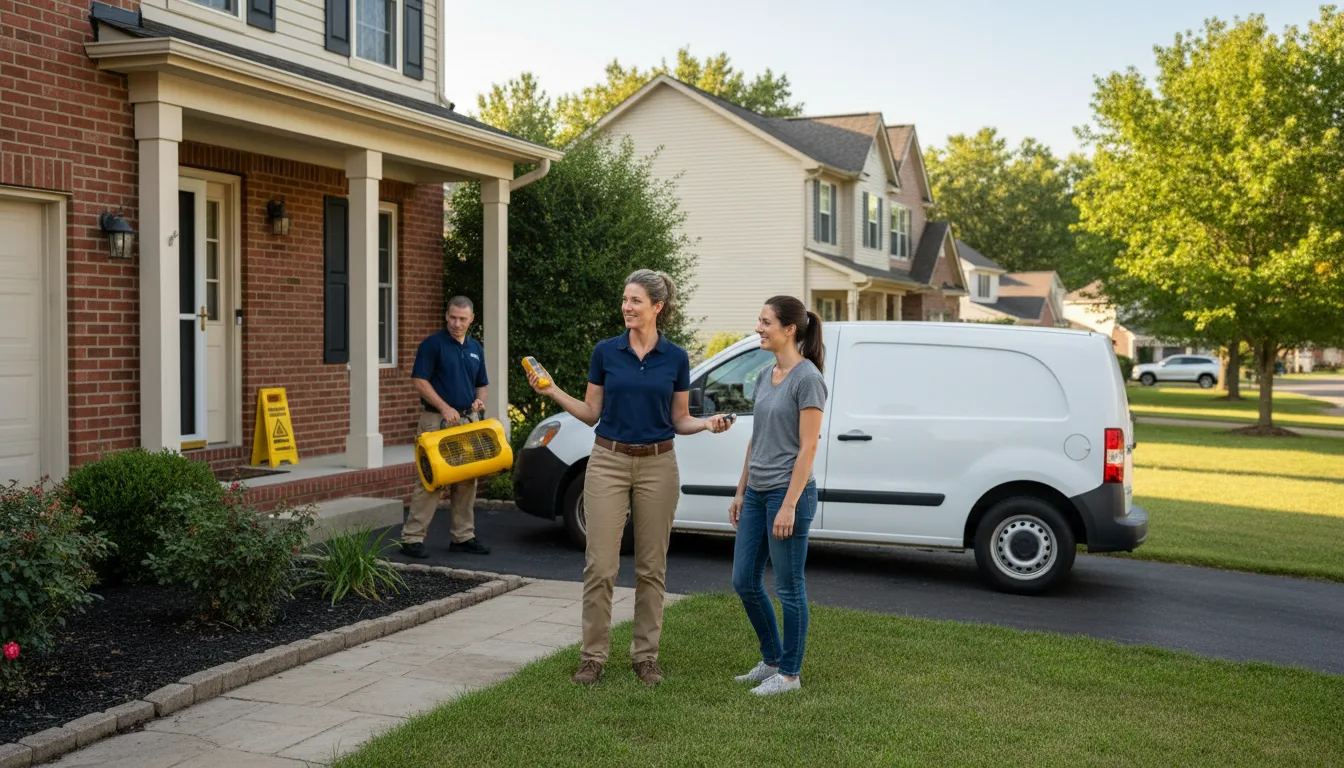 Residential water damage restoration in Bowmanstown, PA